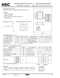 Datasheet KRA734E manufacturer KEC